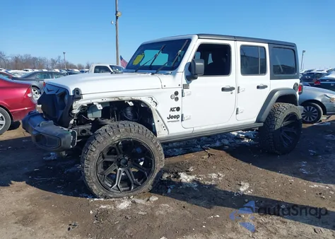 2021 Jeep Wrangler Unlimited Willys 4X4 z USA, uszkodzony, nr VIN 1C4HJXDNXMW819518